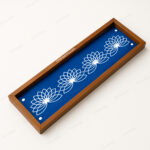 Half Flower Border Design Wooden rangoli Stencil