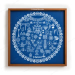 30+ Shub Chinnah Wooden rangoli Stencil