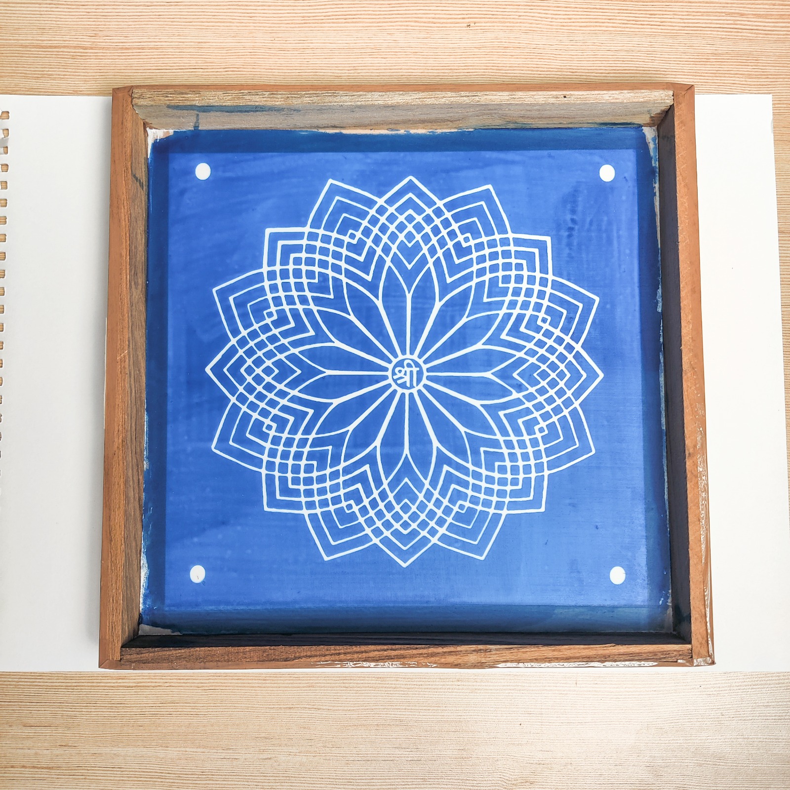 Shree Vishnu Kamal wooden Stenci Shree Vishnu Kamal wooden Stenci