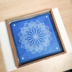 Shree Vishnu Kamal wooden Rangoli Stenci