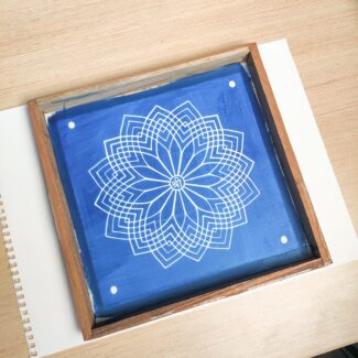 Shree Vishnu Kamal wooden Rangoli Stenci