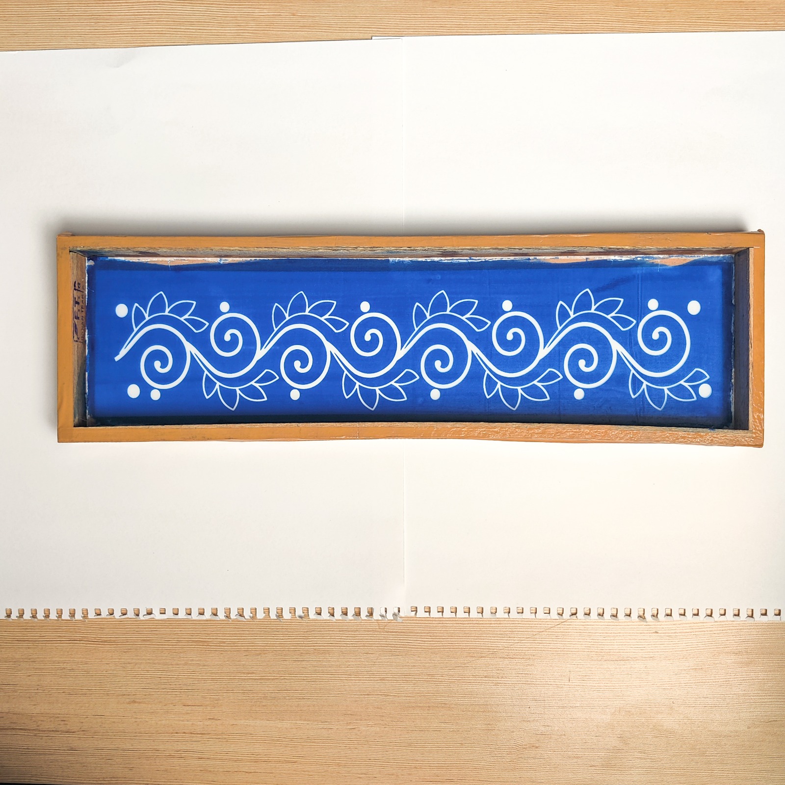 border Rangoli Stencil Wooden Rangoli Stencil