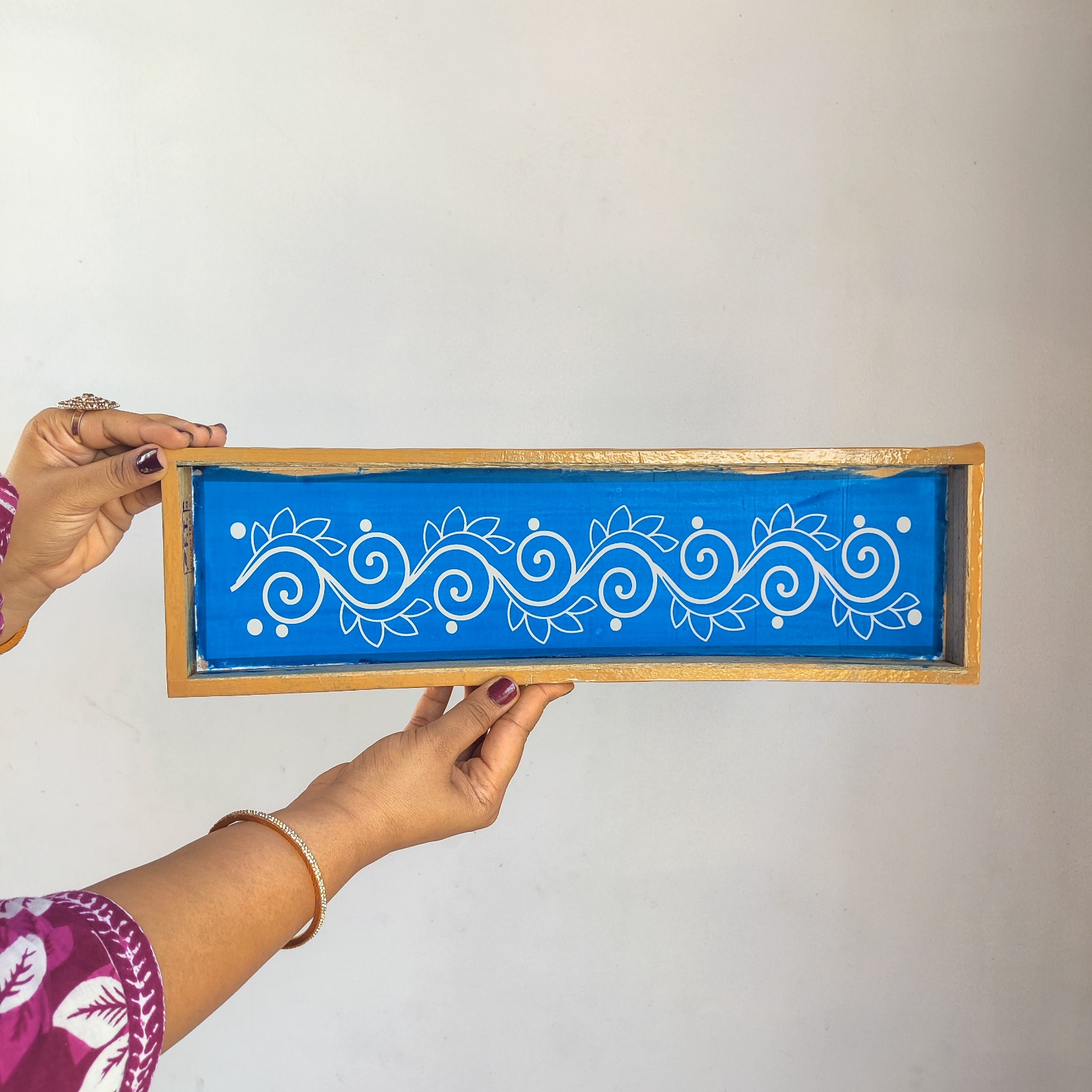 Flower Design Wooden Rangoli Flower Design Rangoli Stencil