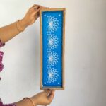 Half Flower Border Rangoli Stencil