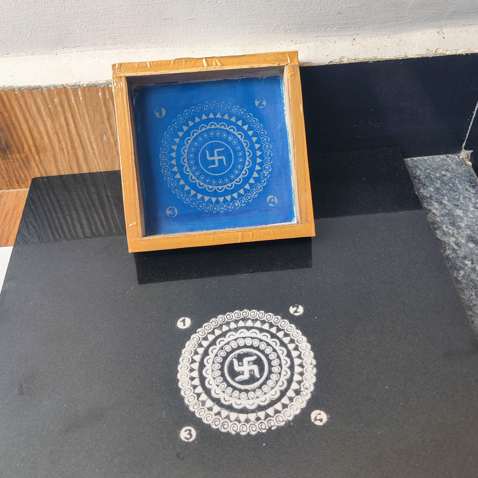 Galicha wooden Rangoli Stencil wooden Rangoli Stencil