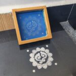 Laxmi charan paduka Rangoli Design