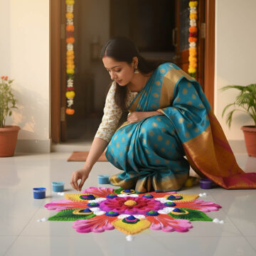 fine rangoli colors