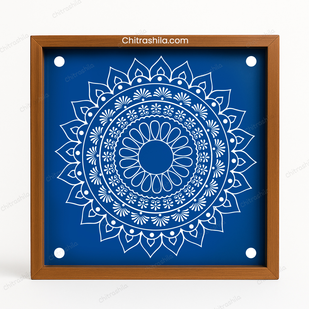 03 Intricate Mandala Wooden rangoli Stencil