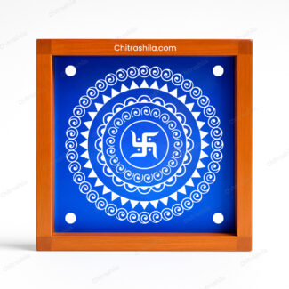 Swastik Wooden rangoli Stencil