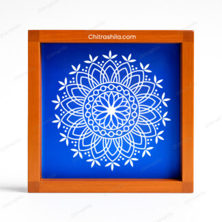 Flower Design Wooden Stencil