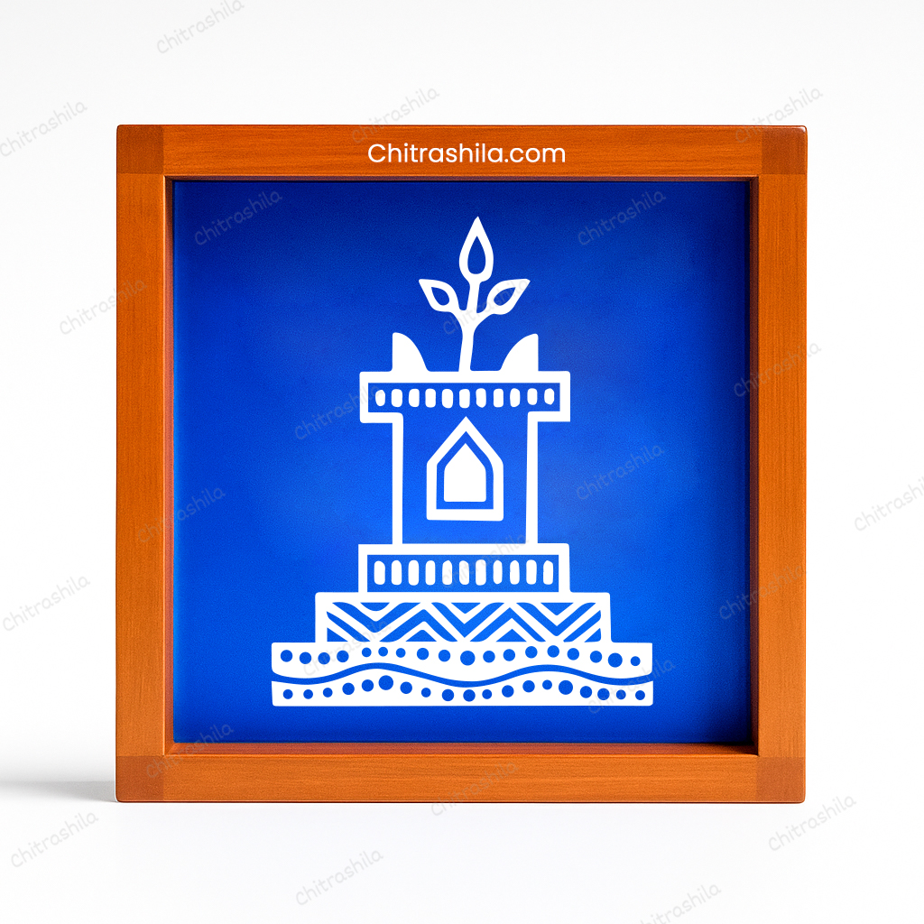 main image Shree Tulsi Vrindavan Wooden rangoli stencil