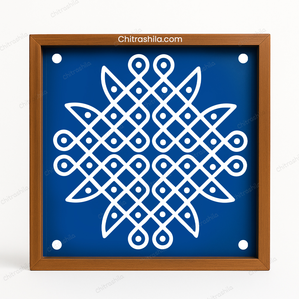 Kambi Kolam Wooden Rangoli Stencils