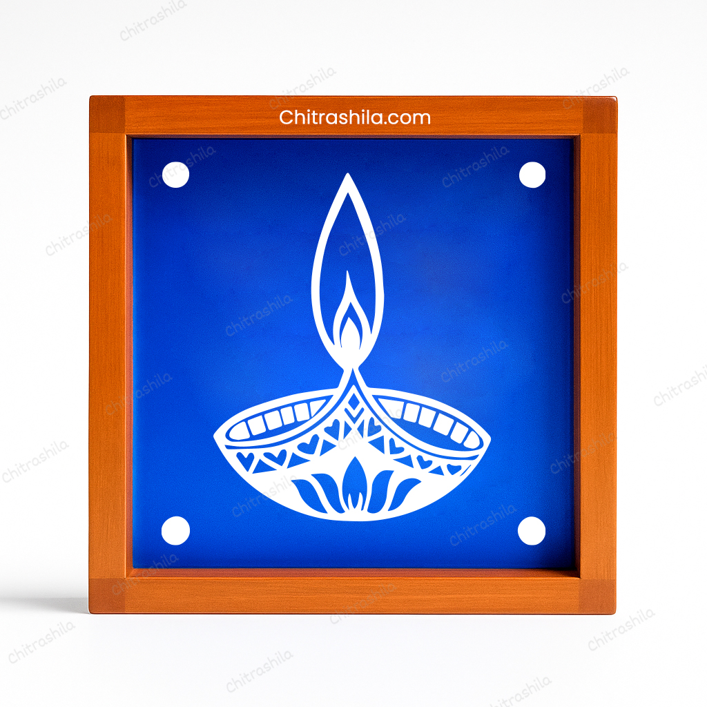 Main image Creative Diya Wooden Rangoli Stencil