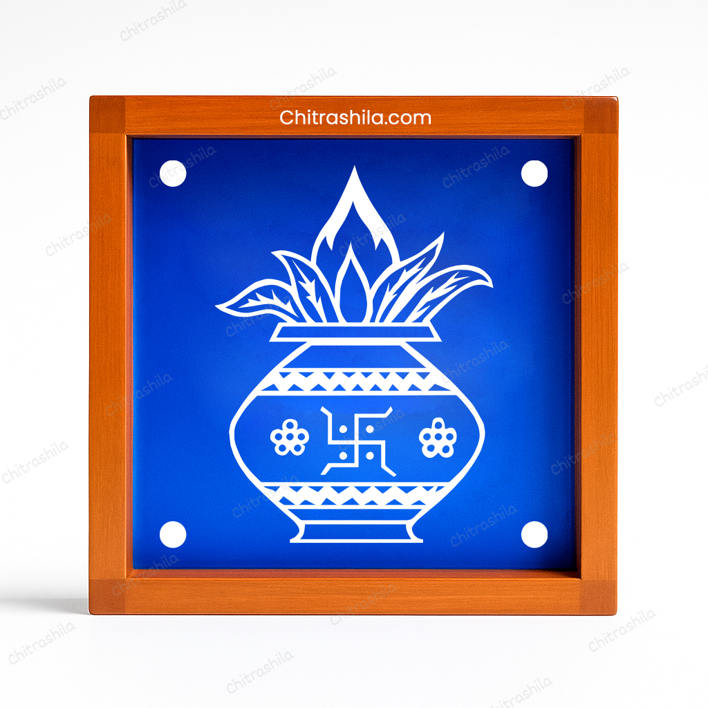 Kalash Wooden rangoli Stencil