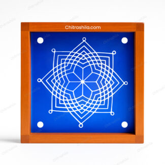 Lakshmi Hrudaya Kamal Kolam Wooden Rangoli Stencil